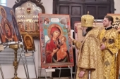 В Воскресенском кафедральном соборе Твери открылась выставка Богородичных икон собрания Новгородского музея