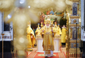 Патріарше служіння в Неділю 27 по П'ятидесятниці в Храмі Христа Спасителя в Москві