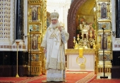 Predica Sanctității Sale Patriarhul Chiril rostită înaintea săvârșirii Te-Deum-ului cu prilejul anului nou