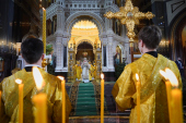 Slujirea Patriarhului de sărbătoarea Nașterii Domnului. Vecernia Mare în Catedrala „Hristos Mântuitorul”
