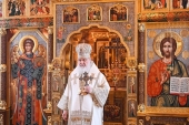 În Duminica după Nașterea Domnului Sanctitatea Sa Patriarhul Chiril a săvârșit Dumnezieasca Liturghie la schitul „Sfântul Alexandru Nevski”