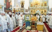В первую годовщину кончины митрополита Филарета (Вахромеева) состоялись заупокойные богослужения в Жировичском монастыре