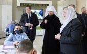 Патриарший экзарх всея Беларуси посетил отделение дневного пребывания для инвалидов и граждан пожилого возраста в Минской области