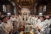 У навечір'я Богоявлення Предстоятель Української Православної Церкви звершив Літургію в Києво-Печерській лаврі