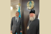 Состоялась встреча главы Казахстанского митрополичьего округа с новоназначенным министром информации и общественного развития Республики Казахстан