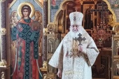 La cea de-a treisprezecea aniversare a întronării Sanctitatea Sa Patriarhul Chiril a săvârșit Liturghia la schitul „Sfântul Alexandru Nevski”