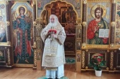В тринадцатую годовщину интронизации Святейший Патриарх Кирилл совершил Литургию в Александро-Невском скиту