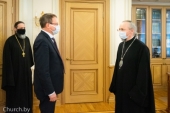 Патриарший экзарх всея Беларуси встретился с послом Федеративной Республики Германии в Республике Беларусь