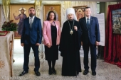 Патриарший экзарх всея Беларуси принял участие в открытии экспозиции «Венценосная семья. Путь любви» в Национальной библиотеке Республики Беларусь