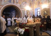 Председатель Синодального отдела по монастырям и монашеству совершил Литургию и отпевание клирика в Стефано-Махрищском монастыре