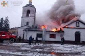 В результате пожара поврежден Воскресенский храм Нежинской епархии