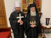 O πρόεδρος του ΤΕΕΣ συναντήθηκε με τον Μακαριώτατο Πατριάρχη Ιεροσολύμων Θεόφιλο Γ΄