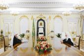 Рабочая встреча Святейшего Патриарха Кирилла с митрополитом Астанайским Александром