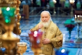 În Duminica Lăsatului sec de brânză Întâistătătorul Bisericii Ortodoxe Ruse a săvârșit Dumnezeiasca Liturghie în Catedrala „Hristos Mântuitorul”