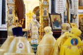 Патриаршее служение в Неделю Торжества Православия в Храме Христа Спасителя