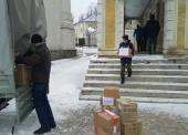 Участники молодежного движения «Архиерейский казачий конвой» Ставропольской епархии собрали 700 килограммов гуманитарной помощи для жителей Донбасса
