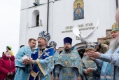 Патриарший экзарх всея Беларуси возглавил престольные торжества храма Благовещения Пресвятой Богородицы города Витебска