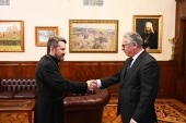 Πραγματοποιήθηκε συνάντηση του μητροπολίτη Ιλαρίωνα με τον Πρέσβη της Κύπρου στη Ρωσία