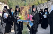 Meeting of the Blessed Virgin Mary with St. Elizabeth is commemorated at Gorny Convent