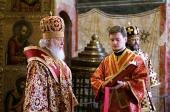 У понеділок Світлої седмиці Святіший Патріарх Кирил звершив Літургію в Успенському соборі Московського Кремля