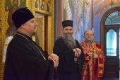 Сербский иерарх посетил пасхальное богослужение в соборе Русской Церкви в Вене