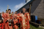В день памяти великомученика Георгия Победоносца Патриарший экзарх всея Беларуси возглавил престольный праздник в храме города Несвижа