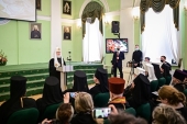 Предстоятель Руської Церкви очолив урочистий акт з нагоди 75-річчя відродження Санкт-Петербурзької духовної академії
