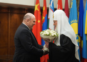 Вітання головою Уряду РФ М.В. Мішустіним Святішого Патріарха Кирила з днем тезоіменитства