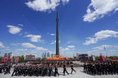 Парад «Не прервется связь поколений» на Поклонной горе в Москве