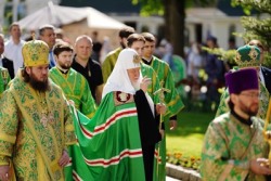 В праздник Святой Троицы Святейший Патриарх Кирилл возлавил торжества в Троице-Сергиевой лавре