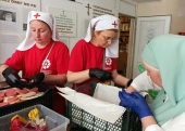 Сотрудники екатеринбургской Православной службы милосердия помогли беженцам в гуманитарном центре Ростова-на-Дону. Информационная сводка о помощи беженцам (от 12 июня 2022 года)
