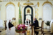 Святіший Патріарх Кирил зустрівся з головою Синодального комітету із взаємодії з козацтвом та отаманом Всеросійського козачого товариства