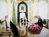 Зустріч Святішого Патріарха Кирила з головою Синодального комітету із взаємодії з козацтвом та отаманом Всеросійського козачого товариства