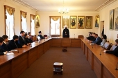 First meeting takes place between the metropolitan of Volokolamsk Anthony and the workers of the Department of External Church Relations of the Moscow Patriarchate