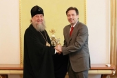 Состоялась встреча митрополита Астанайского и Казахстанского Александра с послом Италии в Казахстане М. Альберти