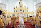 Предстоятель Русской Церкви освятил возрожденный Спасский кафедральный собор г. Пензы