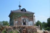 Глава Казахстанского митрополичьего округа ознакомился с ходом восстановления Никольского монастыря в поселке Деркул