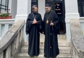 Metropolitan Hilarion of Budapest and Hungary meets with a hierarch of the Serbian Orthodox Church