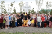 На месте подвигов новомучениц Акмолинских митрополит Астанайский и Казахстанский Александр совершил Литургию