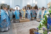 Патриарший экзарх всея Беларуси возглавил торжества по случаю праздника Сукневичской иконы Божией Матери в Сморгони