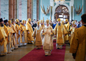 Патриарший визит в Санкт-Петербургскую митрополию. Литургия в Петропавловском соборе Санкт-Петербурга
