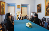 Встреча Святейшего Патриарха Кирилла с архиереями Луганской и Ровеньковской епархий