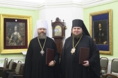 Подписан договор о сотрудничестве между Санкт-Петербургской духовной академией и Тамбовской духовной семинарией
