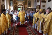 Празднование 125-летия русского храма в Карловых Варах возглавил архиепископ Пражский Михаил
