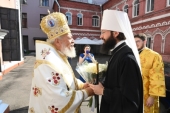 Председатель Отдела внешних церковных связей возглавил Литургию в храме московского подворья Антиохийской Церкви