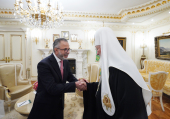 Встреча Святейшего Патриарха Кирилла с послом Иордании в России