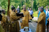 Освящен храм на территории воинской части в поселке Агалатово Ленинградской области