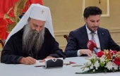 Agreement on legal status of the Serbian Orthodox Church is signed in Montenegro
