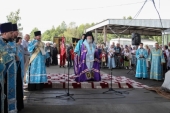 На границе Беларуси и России состоялась встреча XVIII Международного Одигитриевского крестного хода, следующего из Витебска в Смоленск
