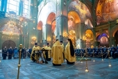 В день 110-летия Военно-воздушных сил России в главном храме Вооруженных сил состоялось праздничное богослужение